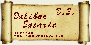 Dalibor Satarić vizit kartica